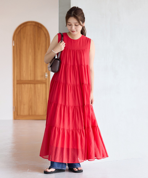 JOURNAL STANDARD ジャーナルスタンダード ティアードワンピース JOURNAL STANDARD ワンピース シアーボイルティアードワンピース
