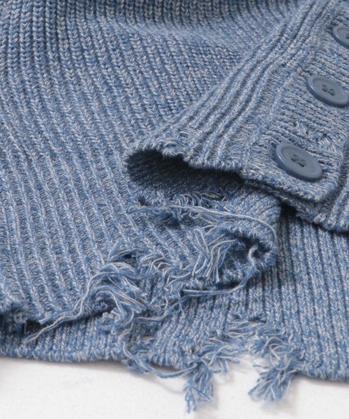 SENSE OF PLACE by URBAN RESEARCH(センスオブプレイスバイアーバンリサーチ)の「ダメージニットベスト(ベスト・レディース・ブラウン/キャメル/ブルー・ONE)」の8枚目の写真