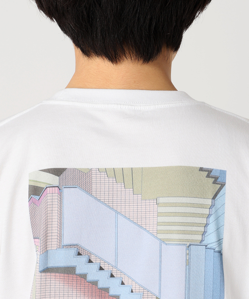 SKIN(スキン)の「skin × Ana Popescu / SAMEDI プリントTシャツ(Tシャツ/カットソー・メンズ・ホワイト/ピンク・MEDIUM/LARGE)」の5枚目の写真