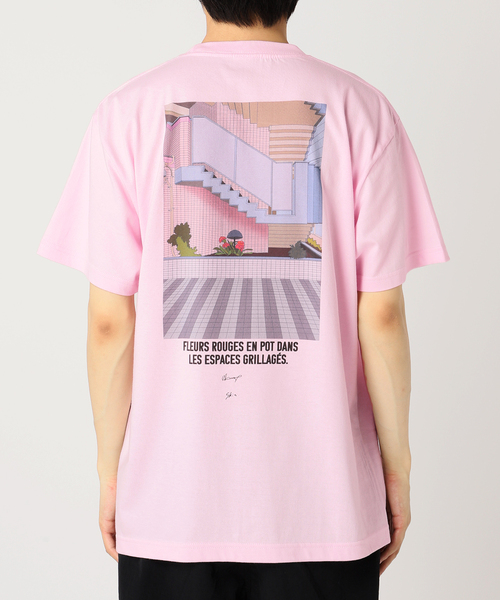 SKIN(スキン)の「skin × Ana Popescu / SAMEDI プリントTシャツ(Tシャツ/カットソー・メンズ・ホワイト/ピンク・MEDIUM/LARGE)」の15枚目の写真