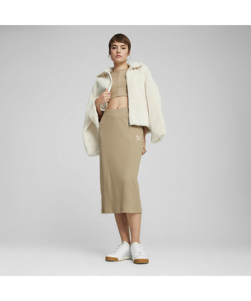 PUMA(プーマ)の「PUMA プーマ ウィメンズ CLASSICS リブ ミッド スカート(スカート・レディース・グリーン/ブラック・LARGE/MEDIUM/X-LARGE/SMALL)」の18枚目の写真