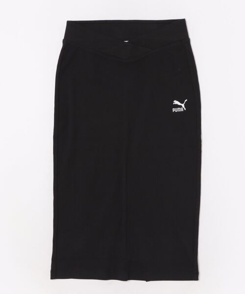 PUMA(プーマ)の「PUMA プーマ ウィメンズ CLASSICS リブ ミッド スカート(スカート・レディース・グリーン/ブラック・LARGE/MEDIUM/X-LARGE/SMALL)」の4枚目の写真