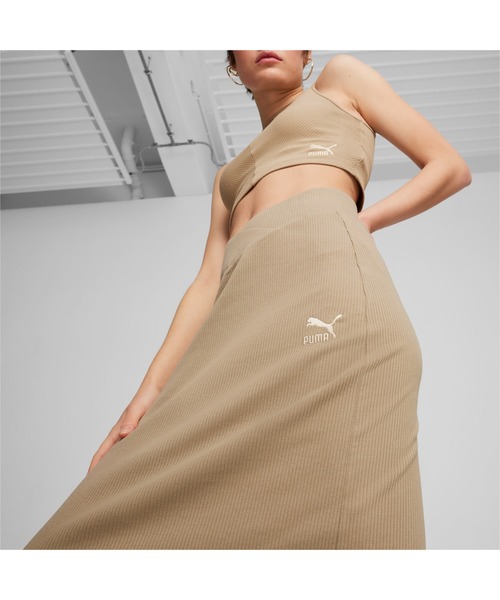 PUMA(プーマ)の「PUMA プーマ ウィメンズ CLASSICS リブ ミッド スカート(スカート・レディース・グリーン/ブラック・LARGE/MEDIUM/X-LARGE/SMALL)」の10枚目の写真