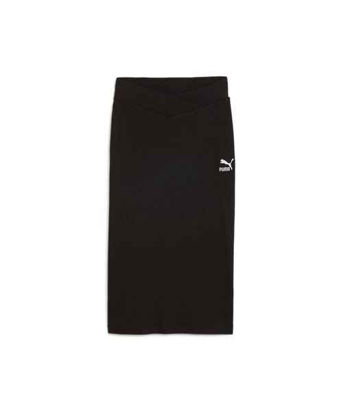 PUMA(プーマ)の「PUMA プーマ ウィメンズ CLASSICS リブ ミッド スカート(スカート・レディース・グリーン/ブラック・LARGE/MEDIUM/X-LARGE/SMALL)」の9枚目の写真