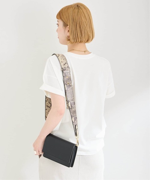 B.C STOCK（ベーセーストック）の「《追加2》シンプルロゴTEE（Tシャツ/カットソー・レディース・ホワイト/ベージュ/チャコールグレー・FREE）」の16枚目の写真