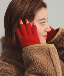 Ray BEAMS | カシミヤ フィンガーレス グローブ(手袋)