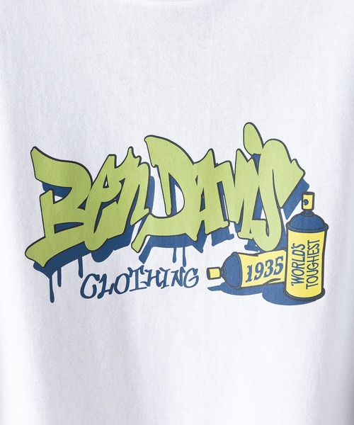 BEN DAVIS(ベンデイビス)の「【BEN DAVIS/ベンデイビス】タギングロゴ バックプリント レイヤードロングTシャツ オーバーサイズ ロンT&半袖T 2点セット(Tシャツ/カットソー・メンズ・ホワイト系その他/ホワイト系その他2/ブラック系その他/ブラック系その他2・SMALL/MEDIUM/X-LARGE/LARGE)」の10枚目の写真