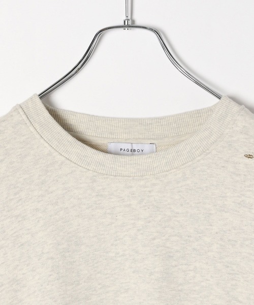 PAGEBOY（ページボーイ）の「ダメージBIGスウェット（スウェット・レディース・チャコールグレー/オートミール/ピンク・FREE）」の12枚目の写真