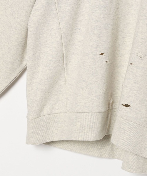 PAGEBOY（ページボーイ）の「ダメージBIGスウェット（スウェット・レディース・チャコールグレー/オートミール/ピンク・FREE）」の15枚目の写真