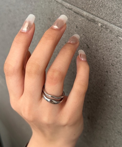 Rechic(リシック)の「二連ニュアンスリング(リング・レディース・ゴールド/シルバー・FREE)」の9枚目の写真