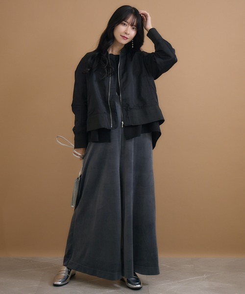 KATHARINE ROSS(キャサリンロス)の「【KATHARINE ROSS】ベロアサロペット(ジャンパースカート・レディース・チャコールグレー/ブラック・SMALL/MEDIUM)」の15枚目の写真