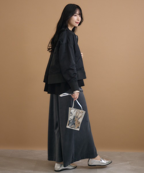 KATHARINE ROSS(キャサリンロス)の「【KATHARINE ROSS】ベロアサロペット(ジャンパースカート・レディース・チャコールグレー/ブラック・SMALL/MEDIUM)」の18枚目の写真