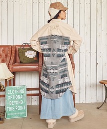 【Kahiko】SURF&Palms カリッサシャツワンピース