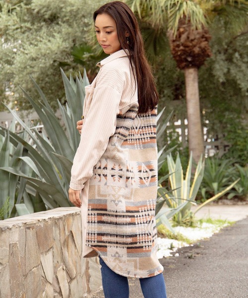 Kahiko(カヒコ)の「【Kahiko】SURF&Palms カリッサシャツワンピース(シャツワンピース・レディース・ホワイト/ベージュ/カーキ/ブルー/ブラウン/グリーン/チャコール/アイボリー・FREE)」の3枚目の写真