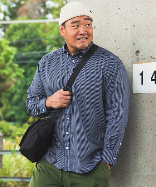 B&T CLUB（ビーティークラブ）の「ボタンダウン 長袖 シャツ（シャツ/ブラウス・メンズ・A/ホワイト/レッド/グリーン/C/D/E/ダークグレー/ネイビー/ブラック/B/ブルー・X1(3L～4L)/X2(4L～5L)/X3(6L～7L)/X4(8L～9L)/X5(9L～10L)）」の11枚目の写真