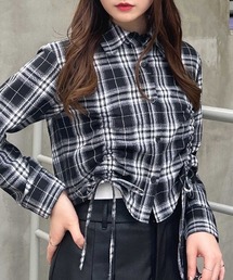 INGNI | ドロストギャザークロップドシャツ(シャツ/ブラウス)