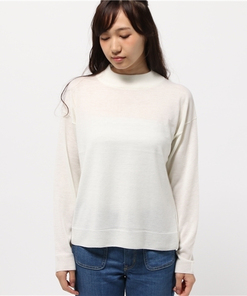 Denime（ドゥニーム）の「テンジクアミハイネック（ニット/セーター・レディース・ワイン/オフホワイト/ライトグレー/ネイビー/ダークグレー・FREE）」の13枚目の写真