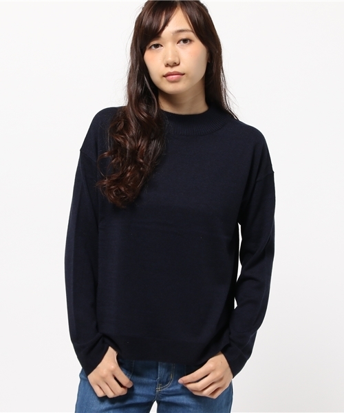 Denime（ドゥニーム）の「テンジクアミハイネック（ニット/セーター・レディース・ワイン/オフホワイト/ライトグレー/ネイビー/ダークグレー・FREE）」の8枚目の写真