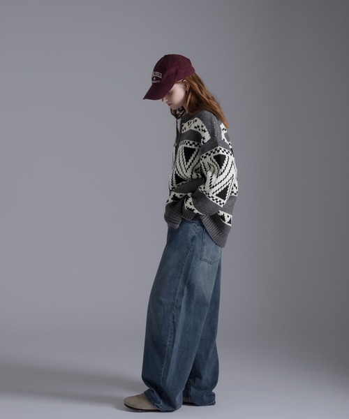 MUHET（ミュエータ）の「カウチンニット（カーディガン/ボレロ・レディース・カーキ/アイボリー/ネイビー/チャコールグレー・MEDIUM/X-LARGE）」の22枚目の写真