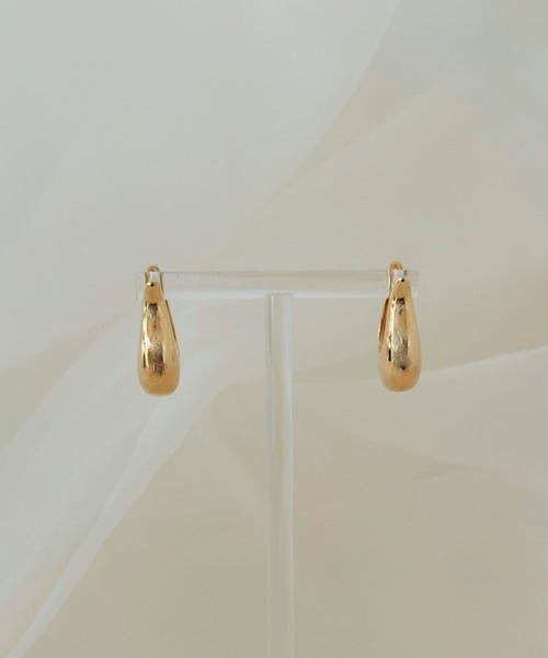 sowang(ソワン)の「ワンタッチ ボリューム ドロップフープピアス-onetouch volume drop hoop pierce-(ピアス(両耳用)・レディース・ゴールド/シルバー・FREE)」の7枚目の写真