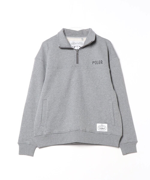 POLeR（ポーラー）の「POLeR/ポーラー HEAVY WEIGHT HALF ZIP ハーフジップ（スウェット・メンズ・ブラック/グレー/ブラック系/グレー系・M/L/XL）」の22枚目の写真