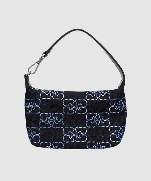 GANNI（ガニー）の「Butterfly Small Pouch Denim Sparkle
