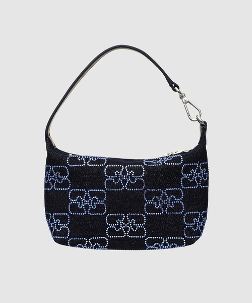 GANNI（ガニー）の「Butterfly Small Pouch Denim Sparkle
