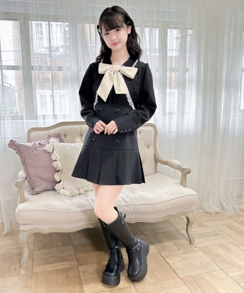 ROJITA(ロジータ)の「フロントリボンショートボレロ(カーディガン/ボレロ・レディース・ブラウン/ベージュ/ブラック・FREE)」の8枚目の写真