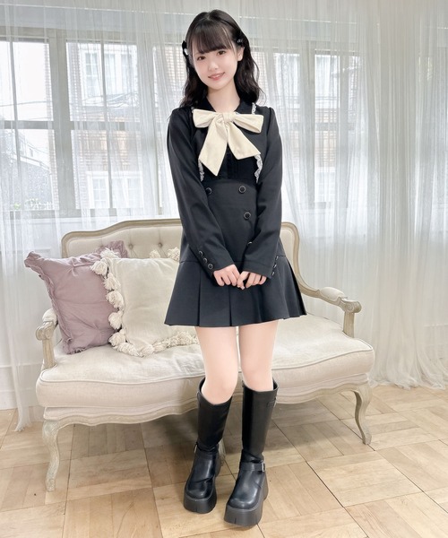 ROJITA(ロジータ)の「フロントリボンショートボレロ(カーディガン/ボレロ・レディース・ブラウン/ベージュ/ブラック・FREE)」の11枚目の写真