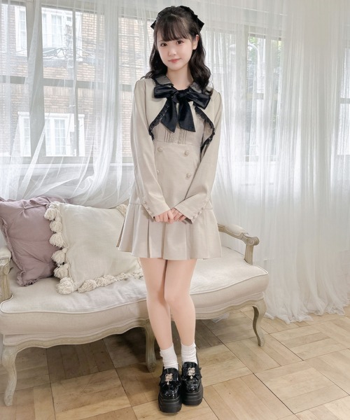 ROJITA(ロジータ)の「フロントリボンショートボレロ(カーディガン/ボレロ・レディース・ブラウン/ベージュ/ブラック・FREE)」の12枚目の写真