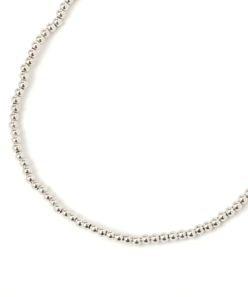 saloon（サルーン）の「SALOON(サルーン)/ シルバービースネックレス（ネックレス・レディース・その他1・FREE）」の2枚目の写真