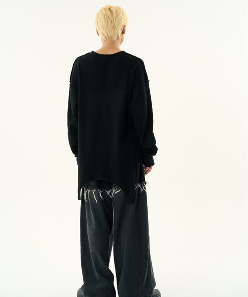 DISCOVERED（ディスカバード）の「DISCOVERED GARTER WAFFLE CUTSEWN（Tシャツ/カットソー・メンズ・ブラック/ナチュラル・1/3）」の19枚目の写真