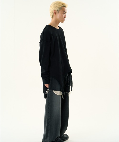 DISCOVERED（ディスカバード）の「DISCOVERED GARTER WAFFLE CUTSEWN（Tシャツ/カットソー・メンズ・ブラック/ナチュラル・1/3）」の21枚目の写真