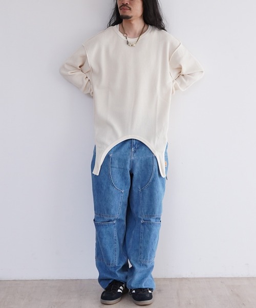 DISCOVERED（ディスカバード）の「DISCOVERED GARTER WAFFLE CUTSEWN（Tシャツ/カットソー・メンズ・ブラック/ナチュラル・1/3）」の5枚目の写真