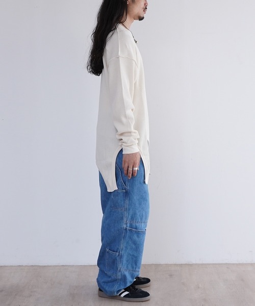 DISCOVERED（ディスカバード）の「DISCOVERED GARTER WAFFLE CUTSEWN（Tシャツ/カットソー・メンズ・ブラック/ナチュラル・1/3）」の7枚目の写真