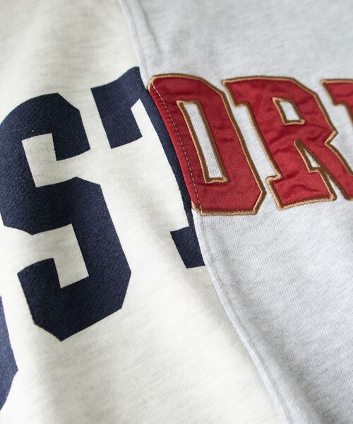 FREAK'S STORE(フリークスストア)の「リメイク ロゴショートスウェット(スウェット・レディース・ネイビー/ライトグレー/ワインレッド/グレー・フリ-)」の8枚目の写真