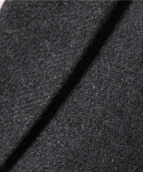 LBC（エルビーシー）の「フラノマキシガウンコート               （ブルゾン・レディース・ダークグレー/ライトグレー・MEDIUM/LARGE）」の5枚目の写真