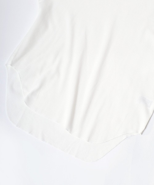 Healthknit（ヘルスニット）の「Healthknit（ヘルスニット）ベーシック ワッフル クルーネック ラウンドヘムロングスリーブTシャツ（1P）/サーマル無地・ボーダーリンガー/ロンT/長袖トップス レディース（Tシャツ/カットソー・レディース・ブラック/ブルー系その他/オフホワイト/ブラック×ホワイト/レッド系その他/カーキブラウン・M）」の8枚目の写真