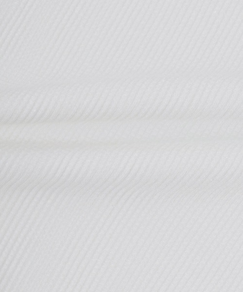Healthknit（ヘルスニット）の「Healthknit（ヘルスニット）ベーシック ワッフル クルーネック ラウンドヘムロングスリーブTシャツ（1P）/サーマル無地・ボーダーリンガー/ロンT/長袖トップス レディース（Tシャツ/カットソー・レディース・ブラック/ブルー系その他/オフホワイト/ブラック×ホワイト/レッド系その他/カーキブラウン・M）」の19枚目の写真