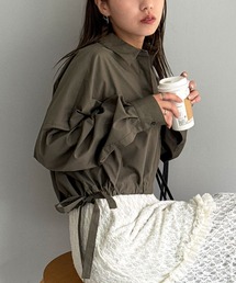 【ZOZO限定】リボンギャザーシャツ
