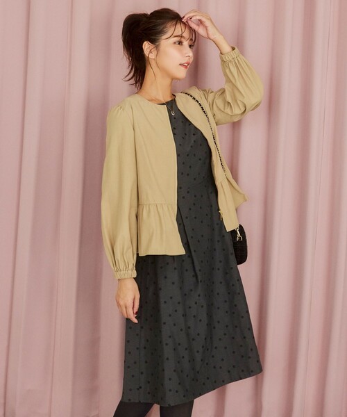 TOCCA（トッカ）の「MIDNIGHT TEARS ドレス（ワンピース・レディース・ブラウン系5/グレー系5・00/0/2/4/6）」の7枚目の写真