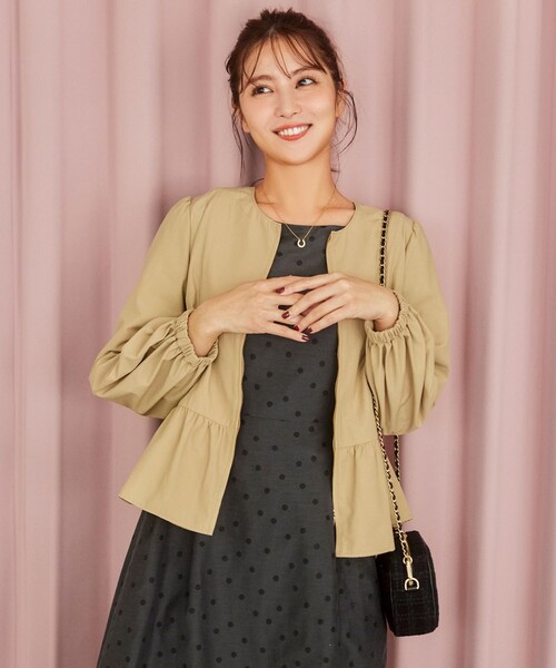 TOCCA（トッカ）の「MIDNIGHT TEARS ドレス（ワンピース・レディース・ブラウン系5/グレー系5・00/0/2/4/6）」の8枚目の写真