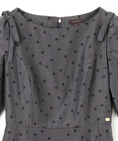 TOCCA（トッカ）の「MIDNIGHT TEARS ドレス（ワンピース・レディース・ブラウン系5/グレー系5・00/0/2/4/6）」の10枚目の写真