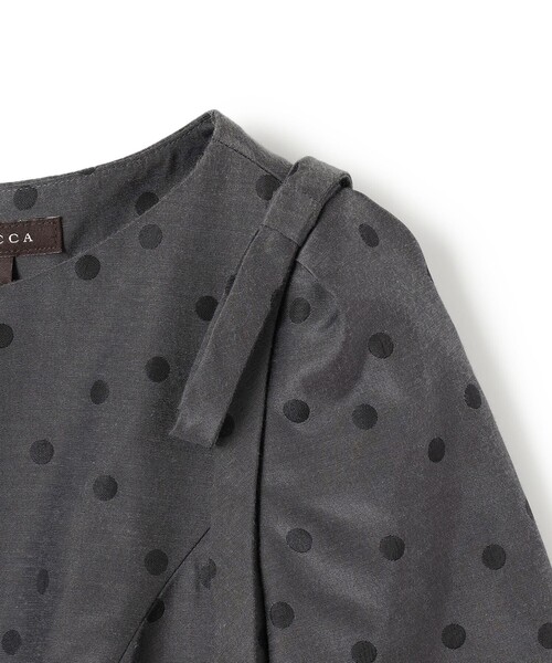 TOCCA（トッカ）の「MIDNIGHT TEARS ドレス（ワンピース・レディース・ブラウン系5/グレー系5・00/0/2/4/6）」の12枚目の写真