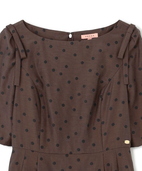 TOCCA（トッカ）の「MIDNIGHT TEARS ドレス（ワンピース・レディース・ブラウン系5/グレー系5・00/0/2/4/6）」の20枚目の写真