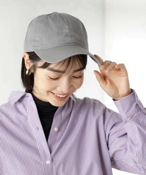 FOUND GOOD（ファウンドグッド）の「UNISEXコットンCAP（キャップ・レディース・ベージュ/オレンジ系5/グレー系8/グリーン系8/アイボリー/ブラック・FREE）」の3枚目の写真