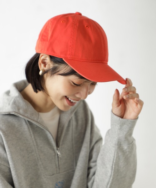 FOUND GOOD（ファウンドグッド）の「UNISEXコットンCAP（キャップ・レディース・ベージュ/オレンジ系5/グレー系8/グリーン系8/アイボリー/ブラック・FREE）」の6枚目の写真