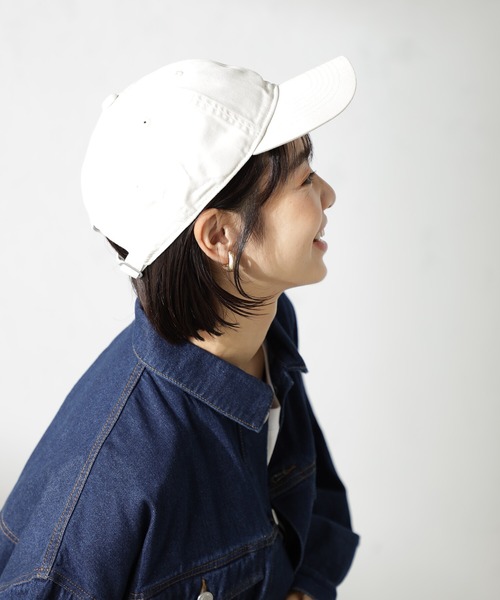 FOUND GOOD（ファウンドグッド）の「UNISEXコットンCAP（キャップ・レディース・ベージュ/オレンジ系5/グレー系8/グリーン系8/アイボリー/ブラック・FREE）」の4枚目の写真