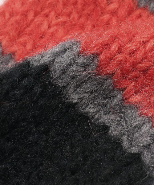 SUBLIME（サブライム）の「SUBLiME/サブライム  HAND KNIT LINE GLOVE（その他小物・メンズ・ネイビー/ブラック/サックスブルー・FREE）」の7枚目の写真