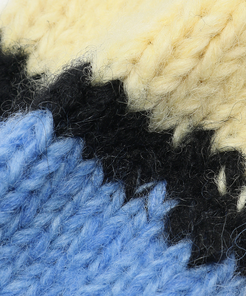 SUBLIME（サブライム）の「SUBLiME/サブライム  HAND KNIT LINE GLOVE（その他小物・メンズ・ネイビー/ブラック/サックスブルー・FREE）」の9枚目の写真